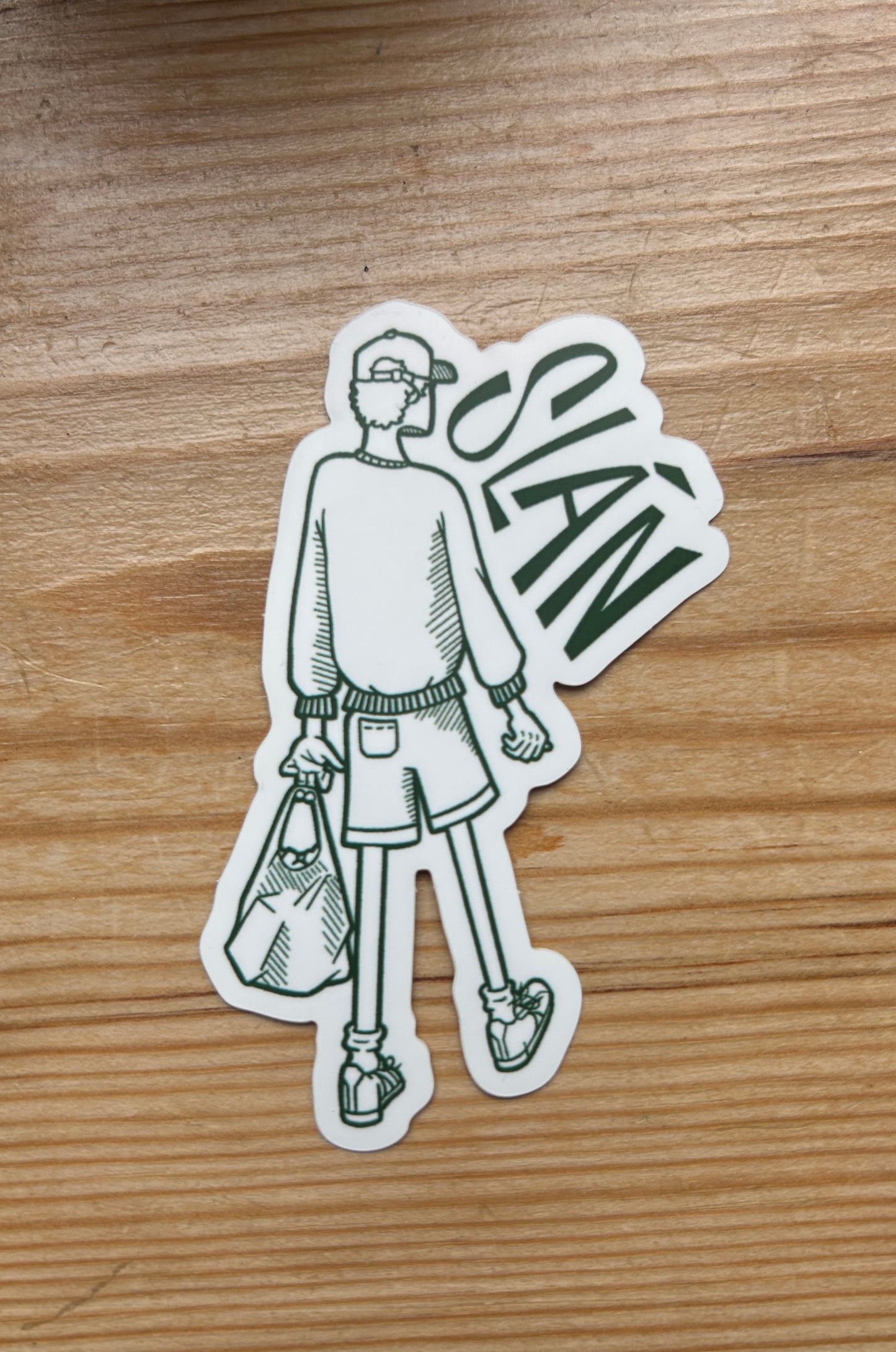 SLÁN VINYL STICKER - GREEN