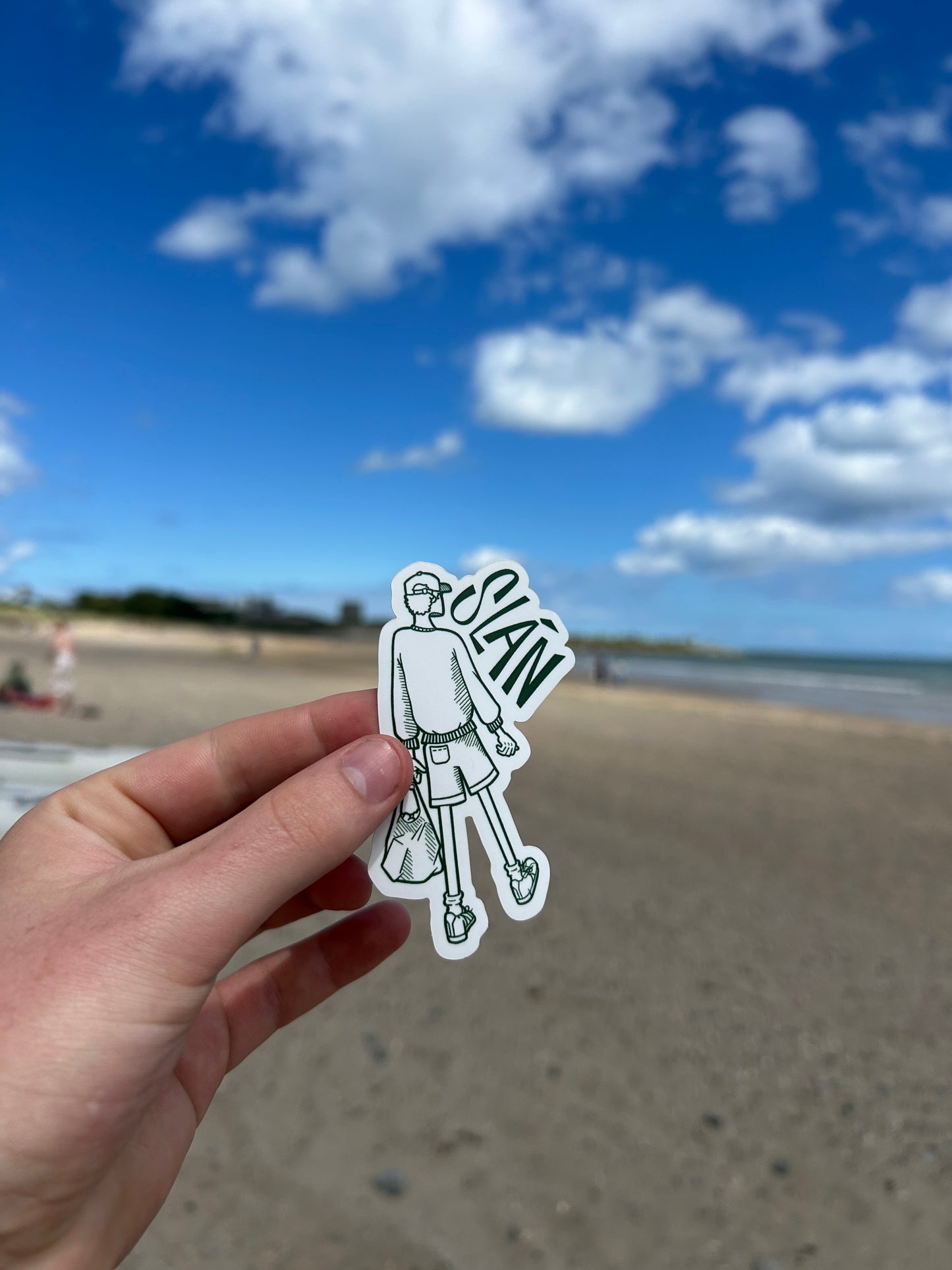 SLÁN VINYL STICKER - GREEN