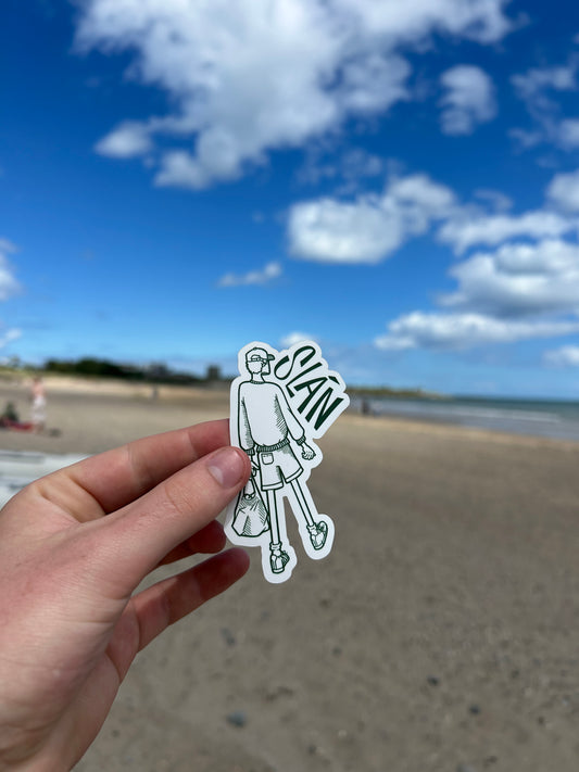 SLÁN VINYL STICKER - GREEN