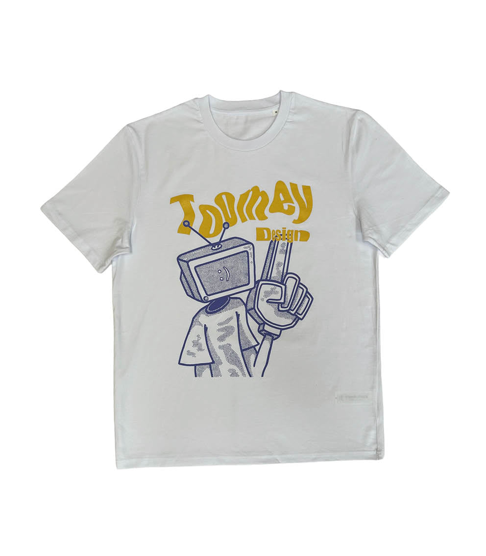 No.1 TellyHead Graphic Tee - White